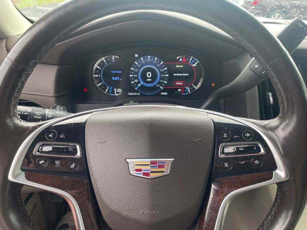 2017 Crystal White Tricoat Cadillac Escalade Base RWD SUV