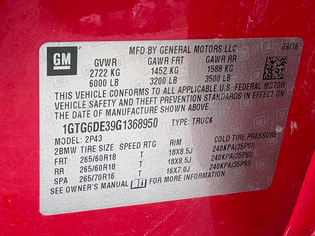2016 Cardinal Red GMC Canyon SLT 4X4 Truck