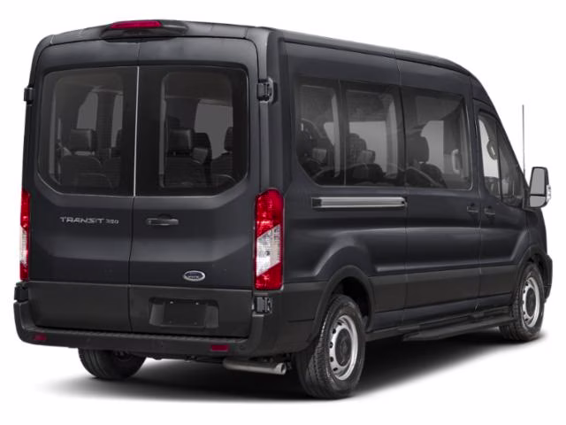 2024 Black Ford Transit Passenger Wagon XLT RWD Van