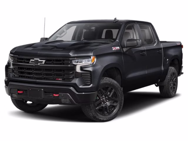 2025 Black Chevrolet Silverado 1500 LT Trail Boss 4X4 Truck