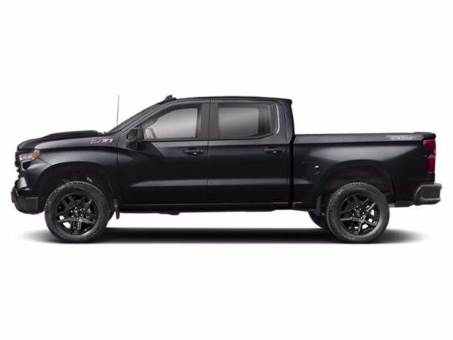 2025 Black Chevrolet Silverado 1500 LT Trail Boss 4X4 Truck