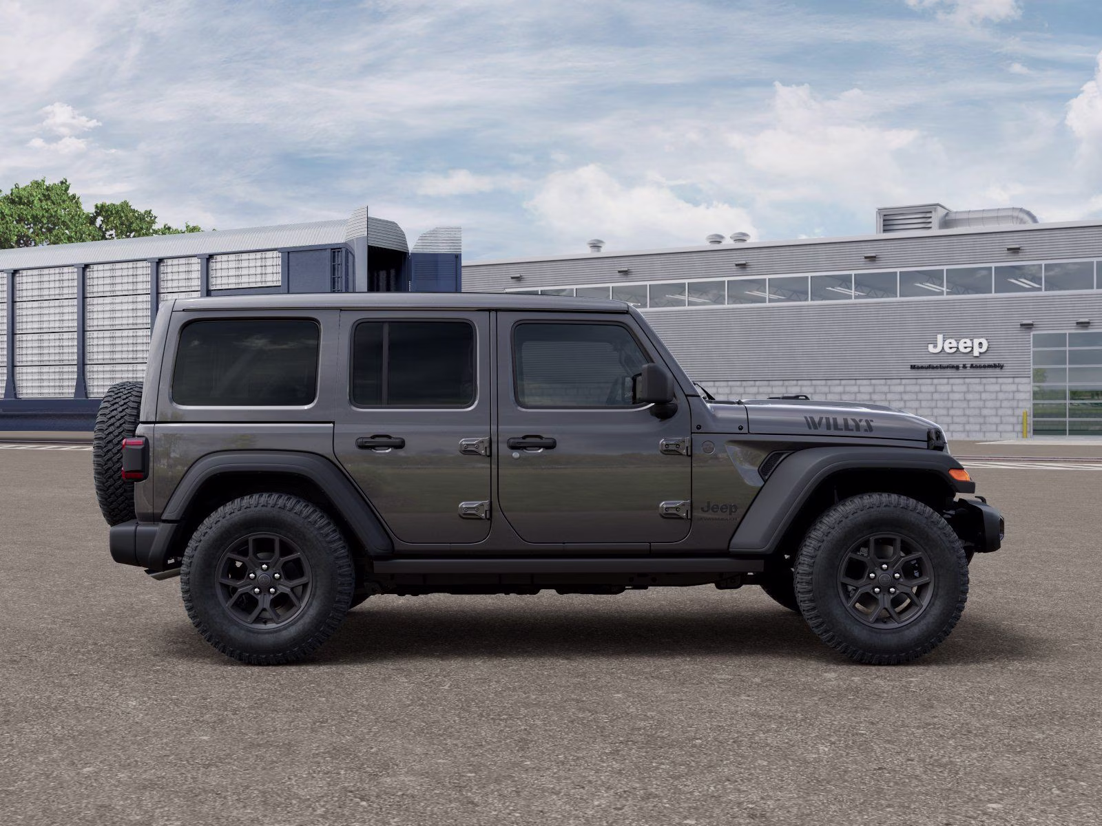 2026 Granite Crystal Metallic Clearcoat Jeep Wrangler Willys 4X4 SUV
