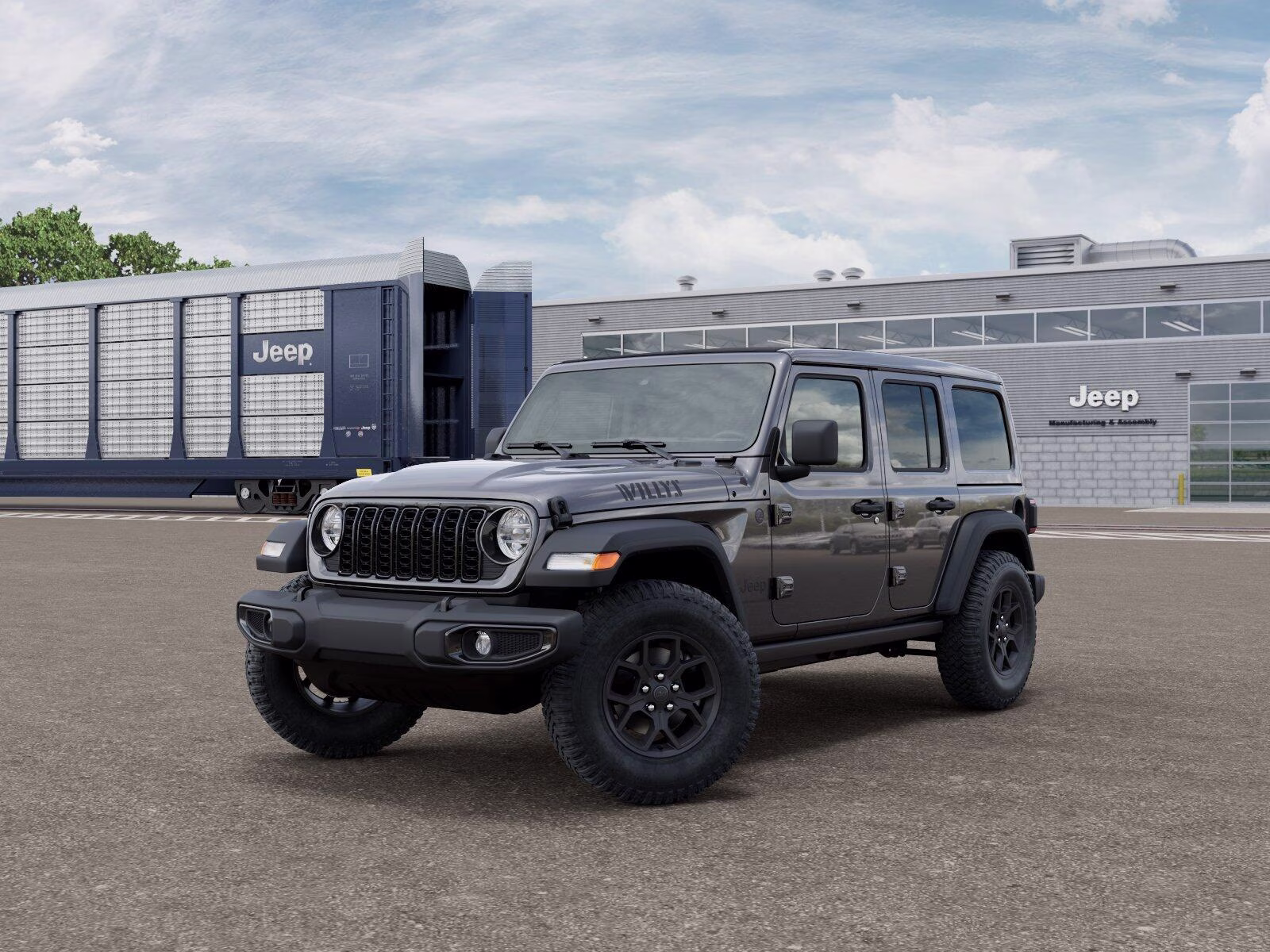 2026 Granite Crystal Metallic Clear Coat Jeep Wrangler Wrangler 4-door Willys 4-door