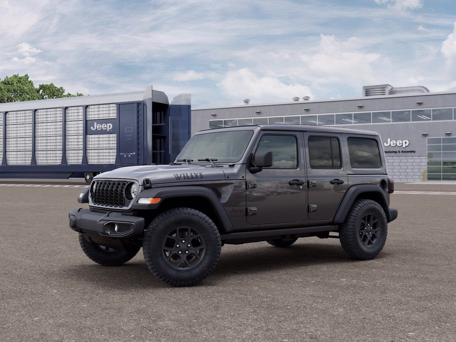 2026 Granite Crystal Metallic Clear Coat Jeep Wrangler Wrangler 4-door Willys 4-door