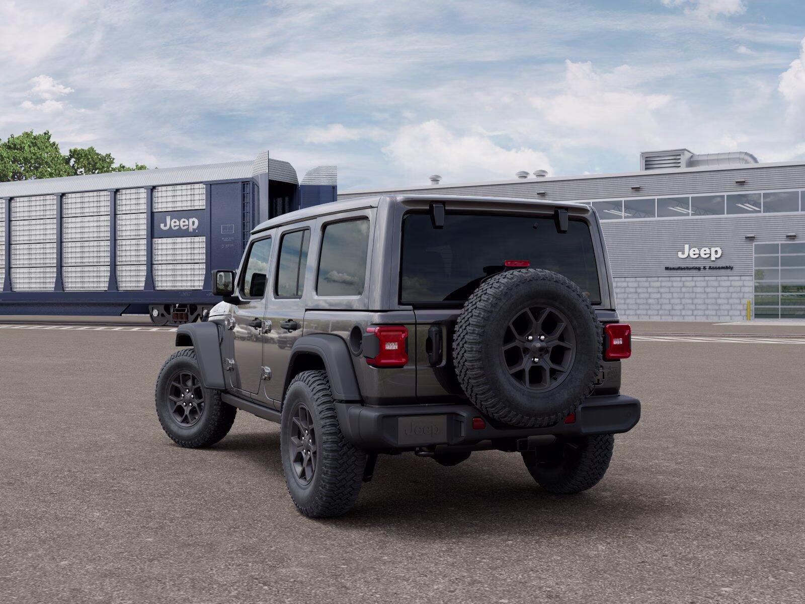 2026 Granite Crystal Metallic Clear Coat Jeep Wrangler Wrangler 4-door Willys 4-door