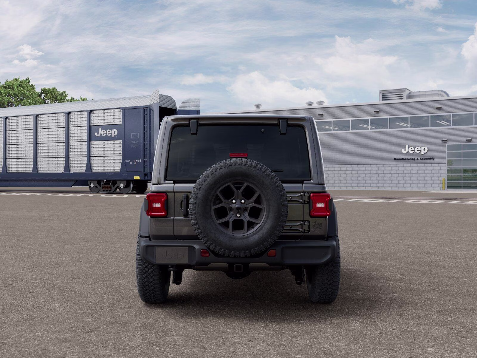 2026 Granite Crystal Metallic Clear Coat Jeep Wrangler Wrangler 4-door Willys 4-door