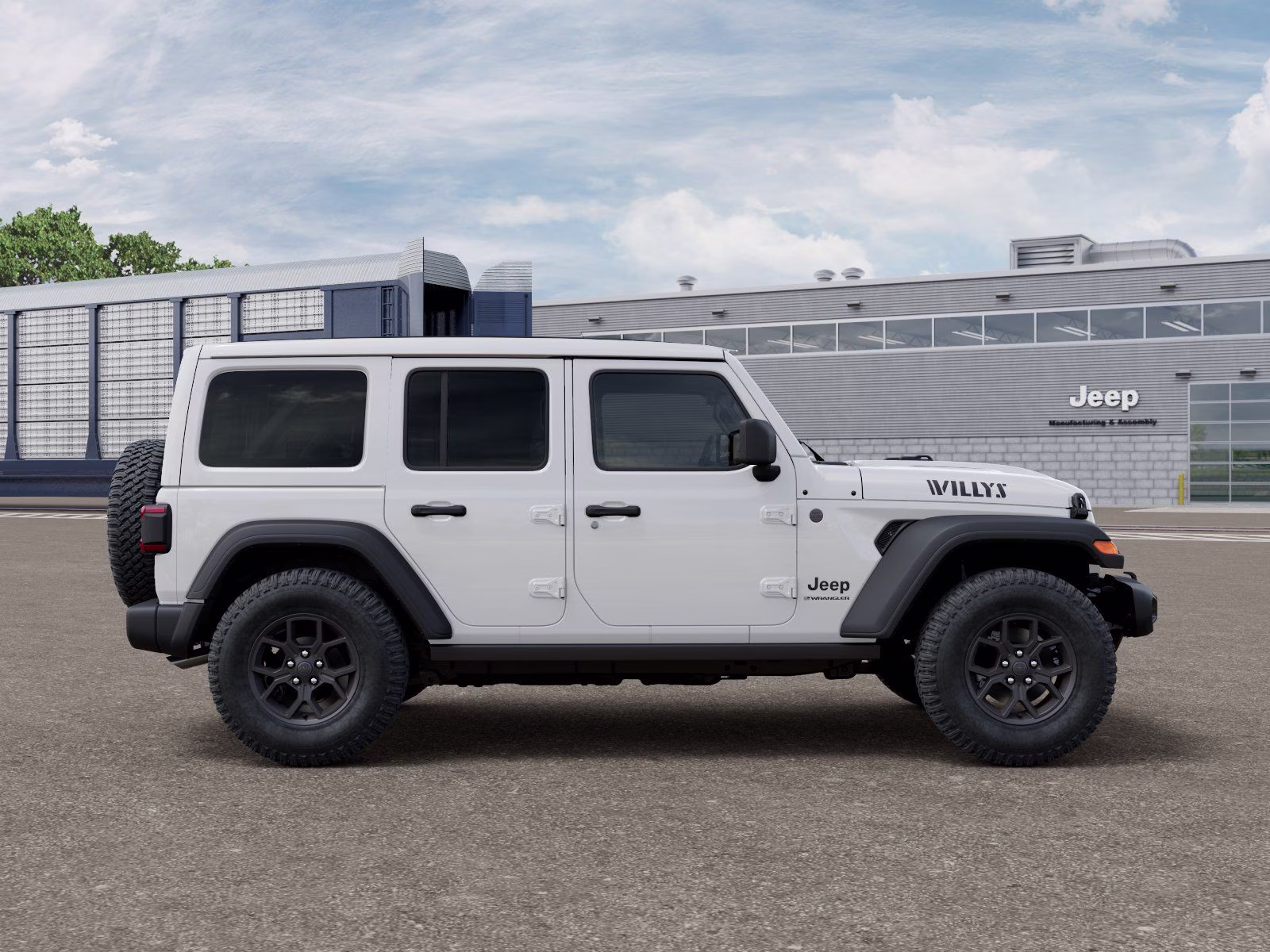 2026 Bright White Clearcoat Jeep Wrangler Willys 4X4 SUV