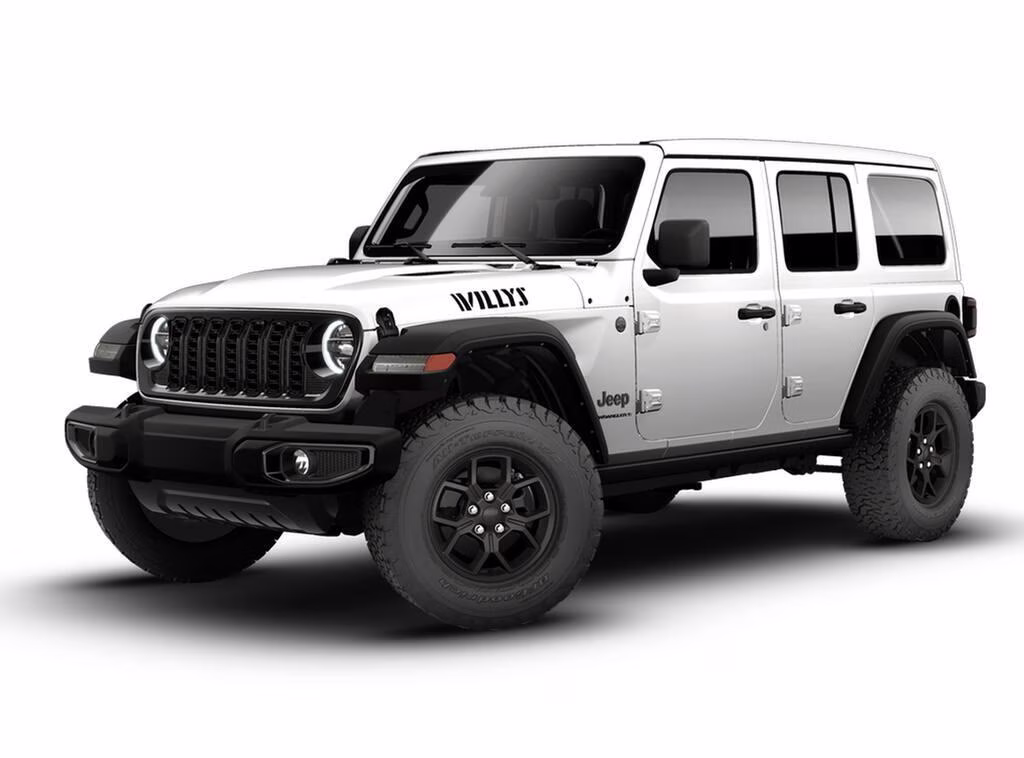 2026 Bright White Clear Coat Jeep Wrangler Wrangler 4-door Willys 4-door