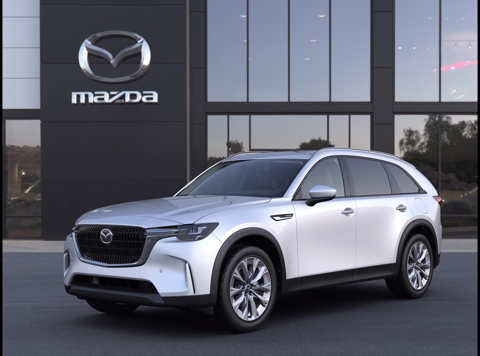 2026 Rhodium White Premium Mazda Mazda CX-90 3.3 Turbo Preferred AWD AWD SUV