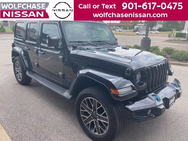 2022 Black Clearcoat Jeep Wrangler Unlimited Sahara 4xe 4X4 SUV