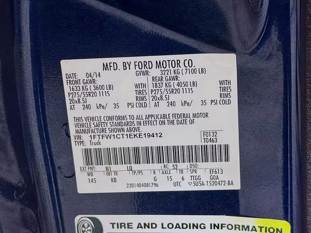 2014 Blue Ford F-150 King Ranch RWD Truck
