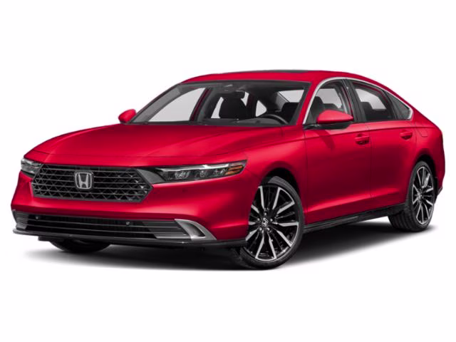 2024 Red Honda Accord Hybrid Touring FWD Sedan