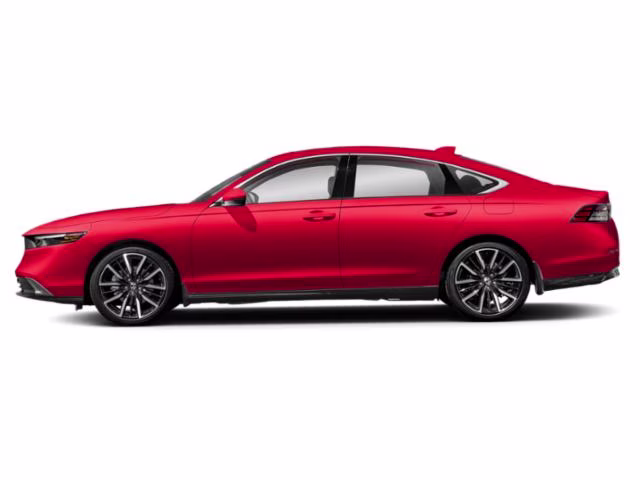 2024 Red Honda Accord Hybrid Touring FWD Sedan