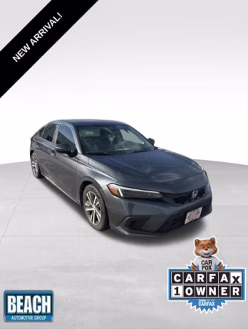 2023 Sonic Gray Pearl Honda Civic LX FWD Hatchback