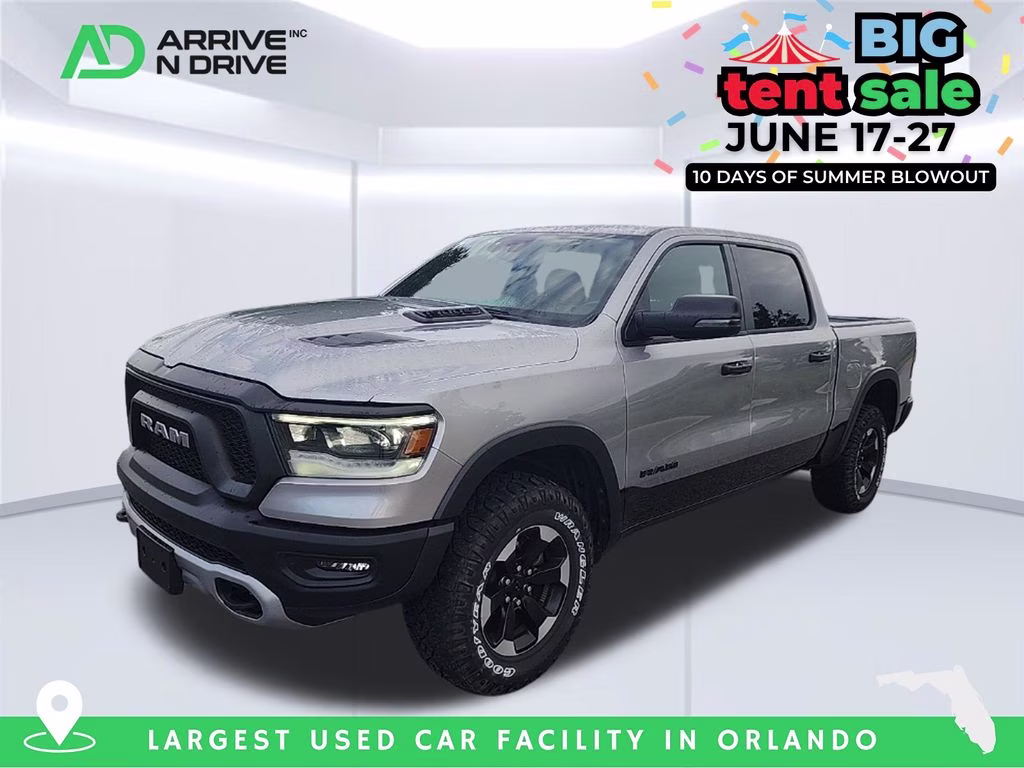 2024 Billet Silver Metallic Clearcoat Ram 1500 Rebel 4X4 Truck