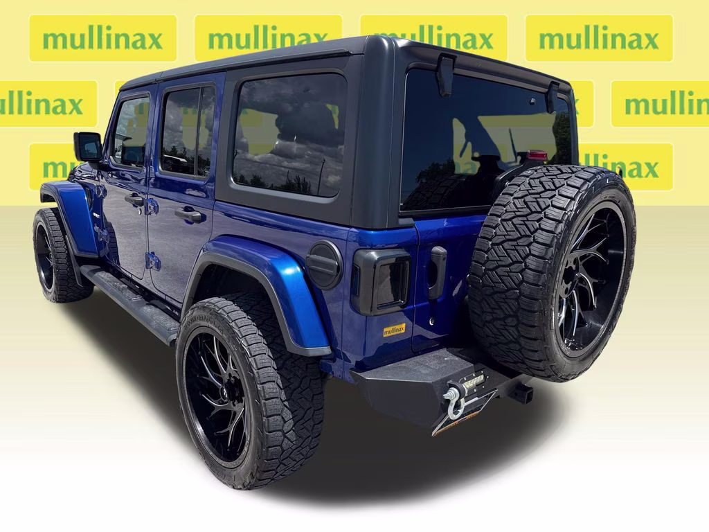 2019 Ocean Blue Metallic Clearcoat Jeep Wrangler Unlimited Sahara 4X4 SUV