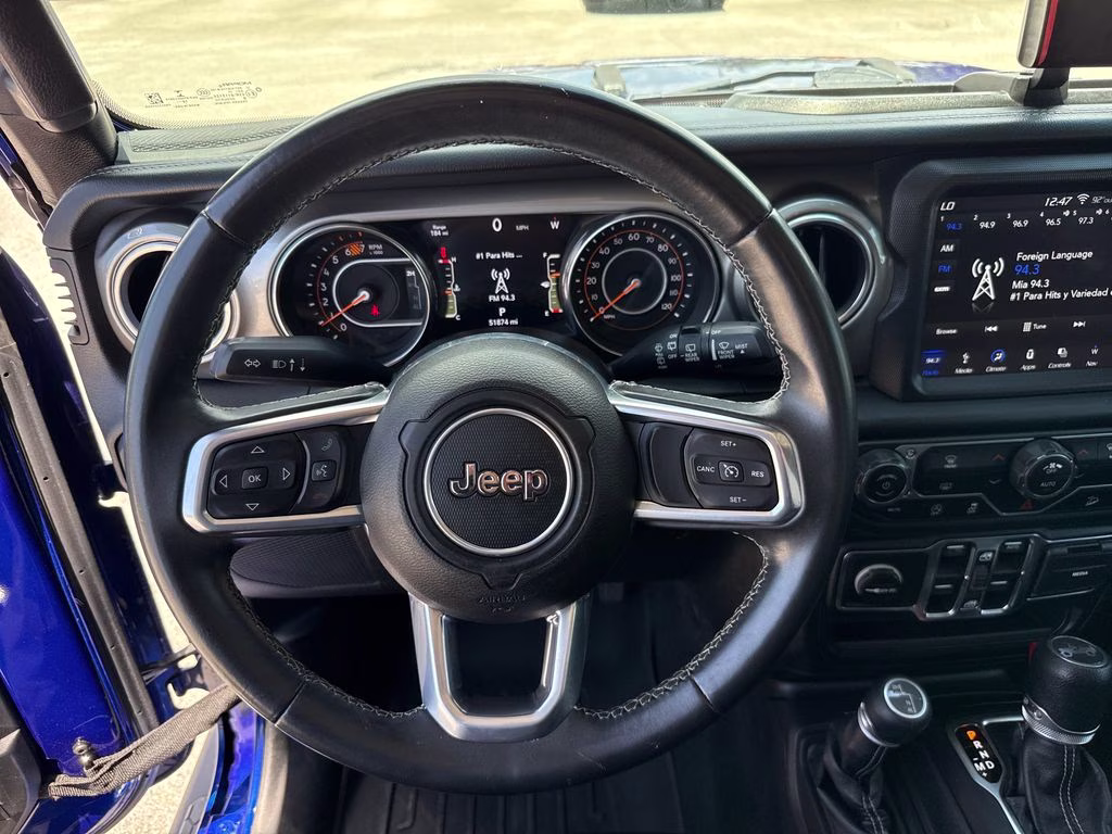 2019 Ocean Blue Metallic Clearcoat Jeep Wrangler Unlimited Sahara 4X4 SUV