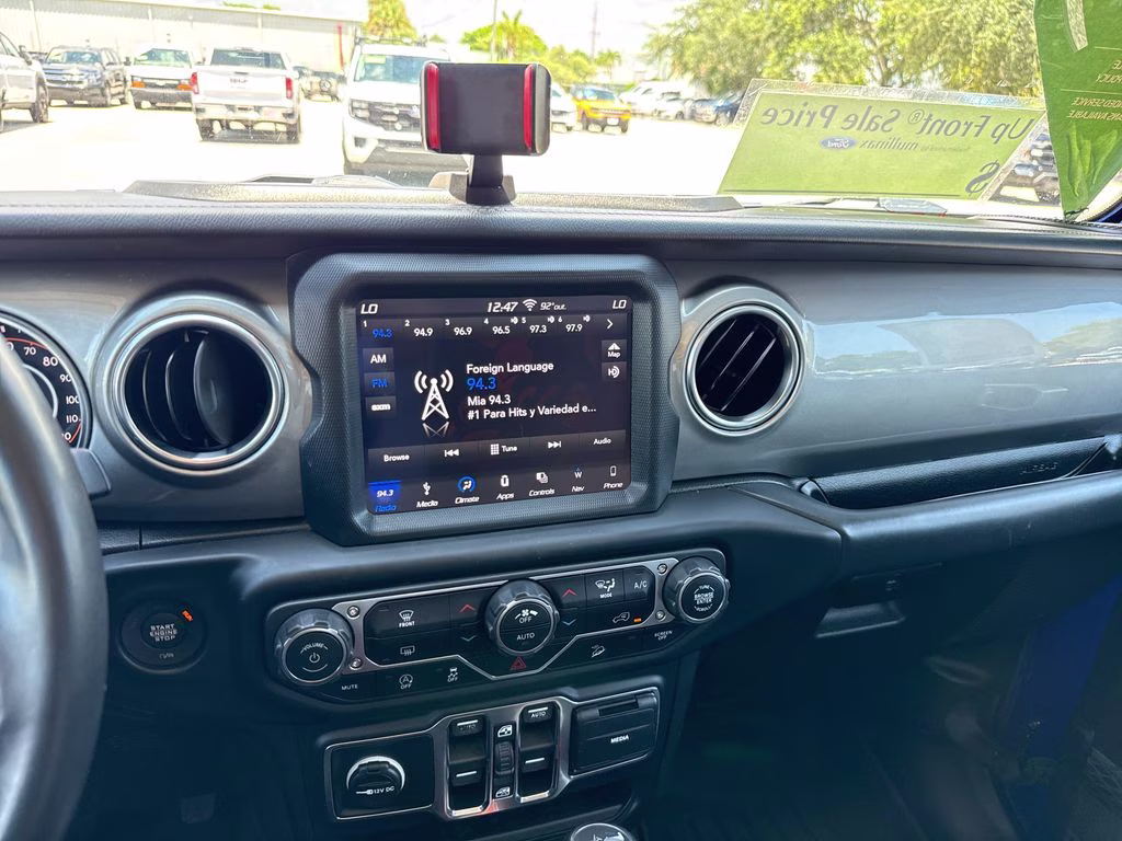 2019 Ocean Blue Metallic Clearcoat Jeep Wrangler Unlimited Sahara 4X4 SUV