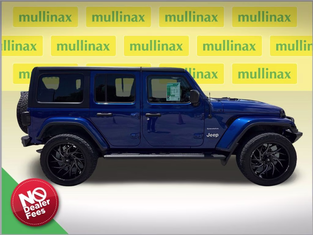 2019 Ocean Blue Metallic Clearcoat Jeep Wrangler Unlimited Sahara 4X4 SUV