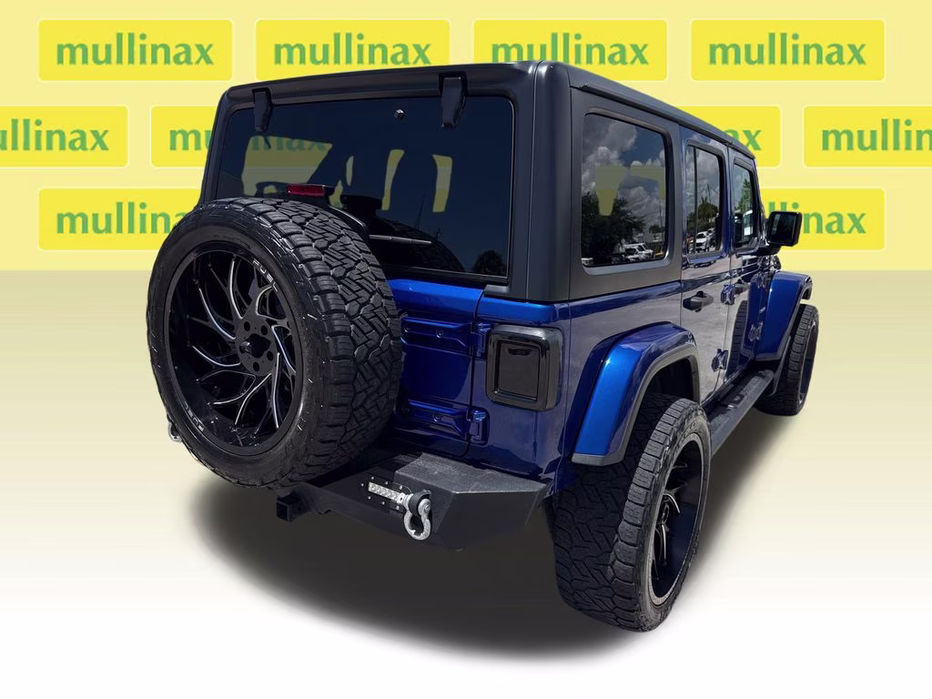 2019 Ocean Blue Metallic Clearcoat Jeep Wrangler Unlimited Sahara 4X4 SUV