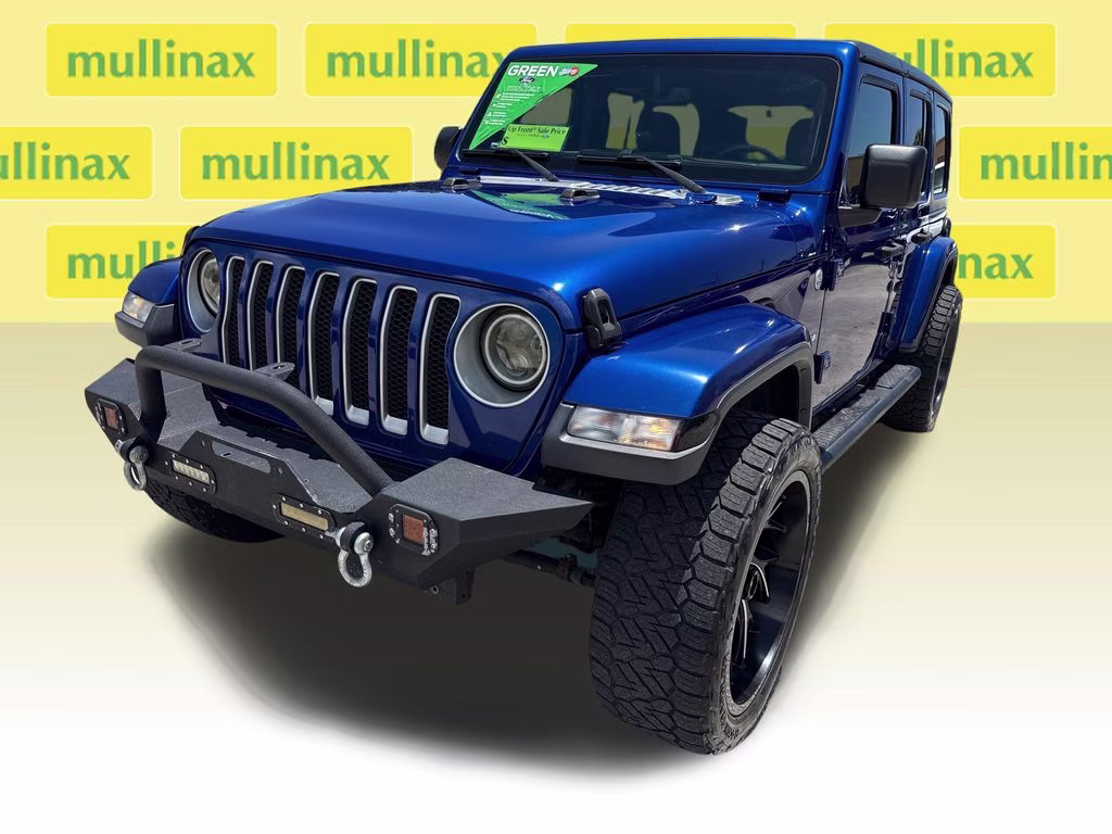 2019 Ocean Blue Metallic Clearcoat Jeep Wrangler Unlimited Sahara 4X4 SUV