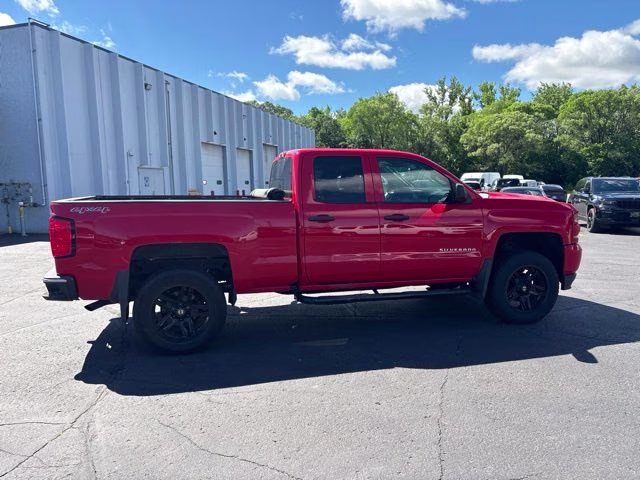 2016 Red Chevrolet Silverado 1500 Custom 4X4 Truck