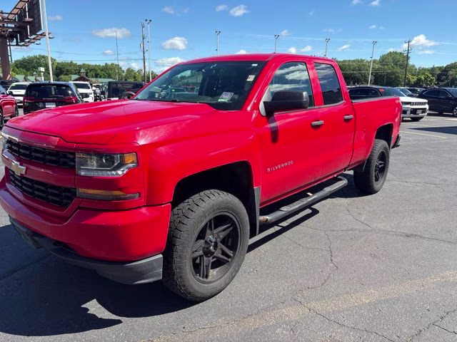 2016 Red Chevrolet Silverado 1500 Custom 4X4 Truck