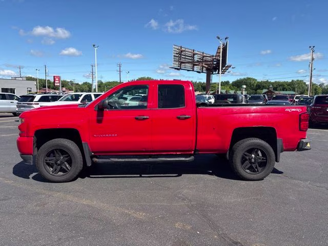 2016 Red Chevrolet Silverado 1500 Custom 4X4 Truck