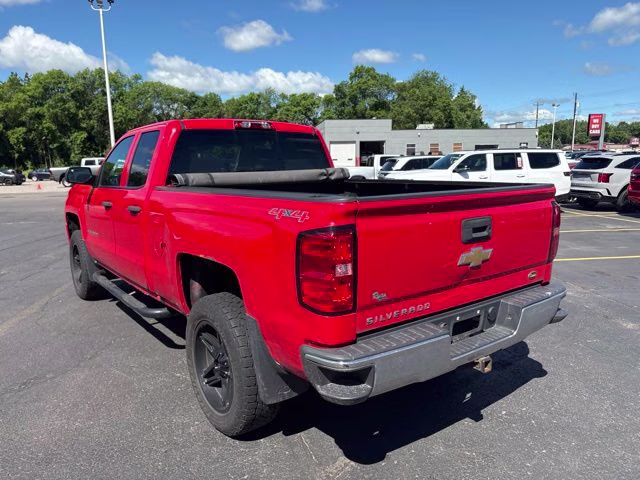 2016 Red Chevrolet Silverado 1500 Custom 4X4 Truck