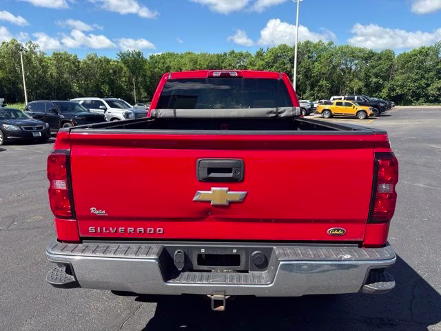 2016 Red Chevrolet Silverado 1500 Custom 4X4 Truck