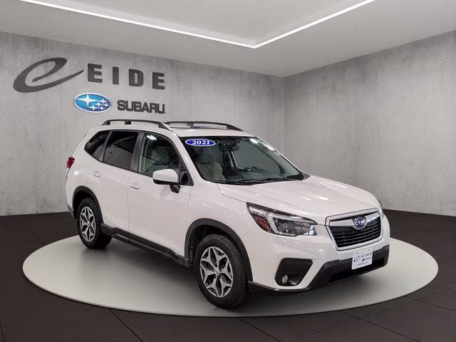 2021 Crystal White Pearl Subaru Forester Premium AWD SUV