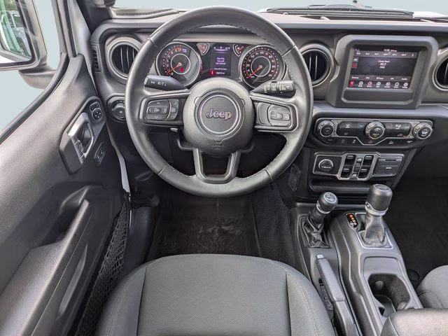 2022 Bright White Clearcoat Jeep Wrangler Unlimited Sport S 4X4 SUV