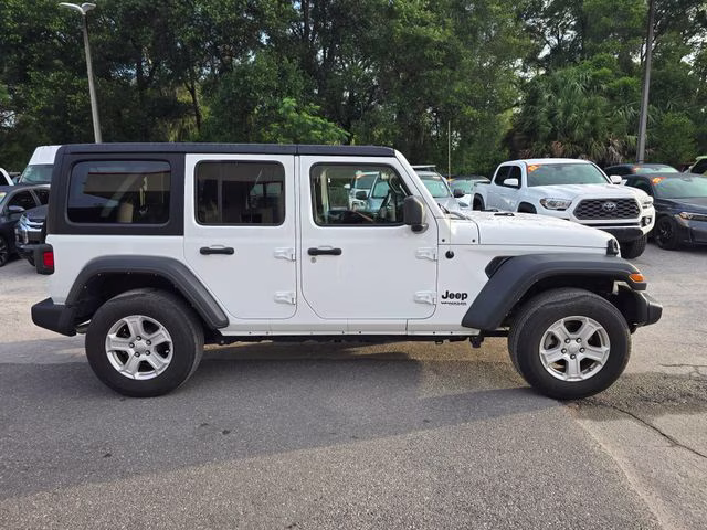 2022 Bright White Clearcoat Jeep Wrangler Unlimited Sport S 4X4 SUV