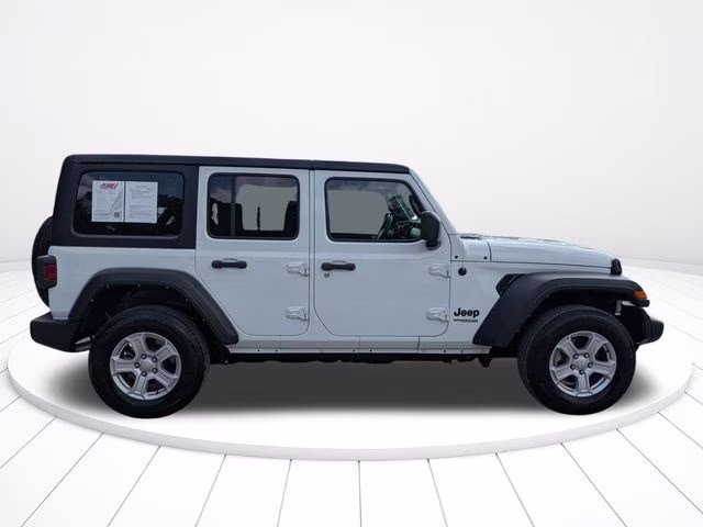 2022 Bright White Clearcoat Jeep Wrangler Unlimited Sport S 4X4 SUV
