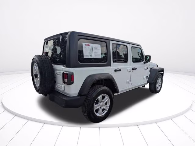 2022 Bright White Clearcoat Jeep Wrangler Unlimited Sport S 4X4 SUV