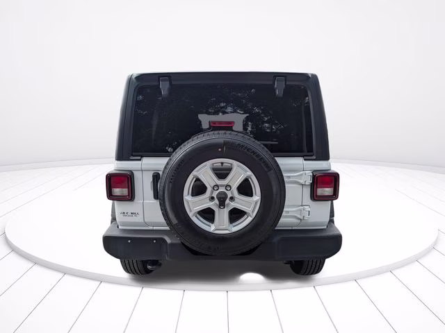 2022 Bright White Clearcoat Jeep Wrangler Unlimited Sport S 4X4 SUV