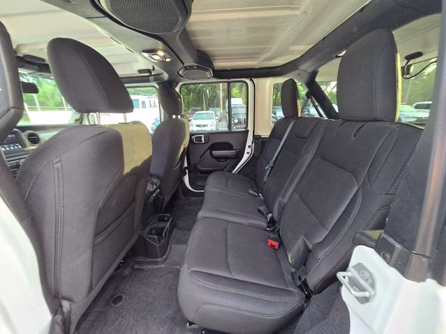 2022 Bright White Clearcoat Jeep Wrangler Unlimited Sport S 4X4 SUV