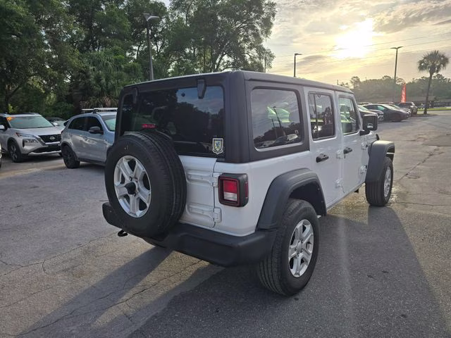 2022 Bright White Clearcoat Jeep Wrangler Unlimited Sport S 4X4 SUV
