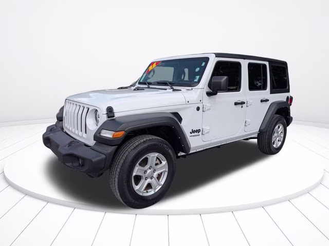 2022 Bright White Clearcoat Jeep Wrangler Unlimited Sport S 4X4 SUV