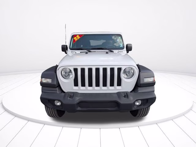 2022 Bright White Clearcoat Jeep Wrangler Unlimited Sport S 4X4 SUV