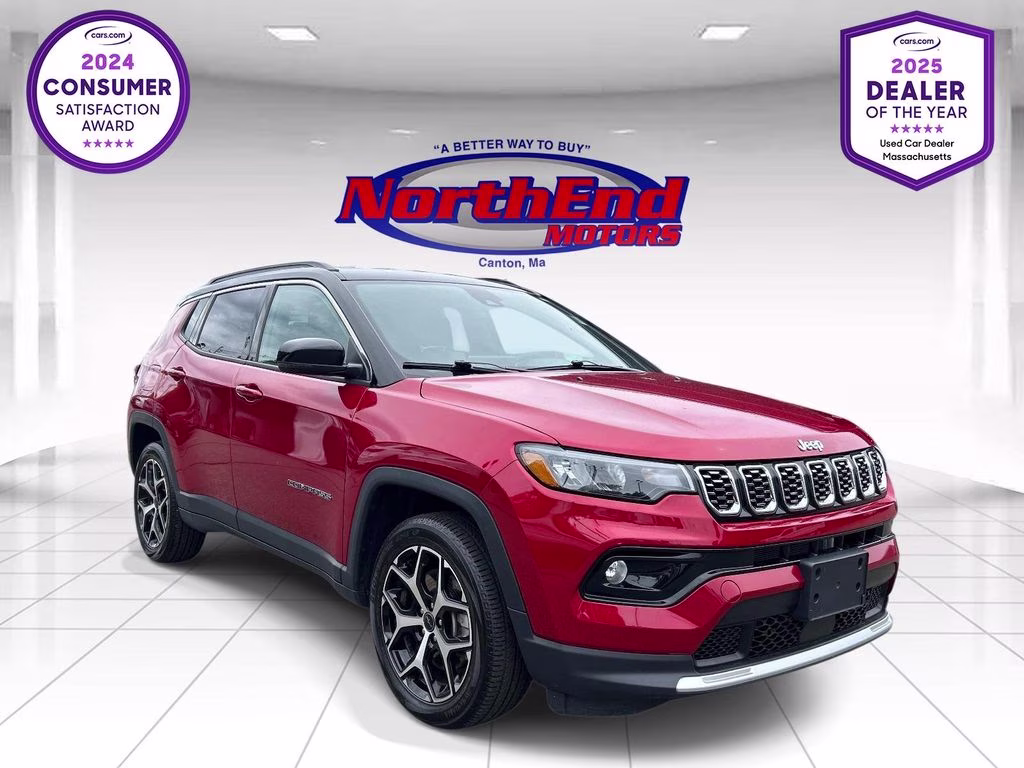 2025 Red Hot Pearlcoat Jeep Compass Limited 4X4 SUV