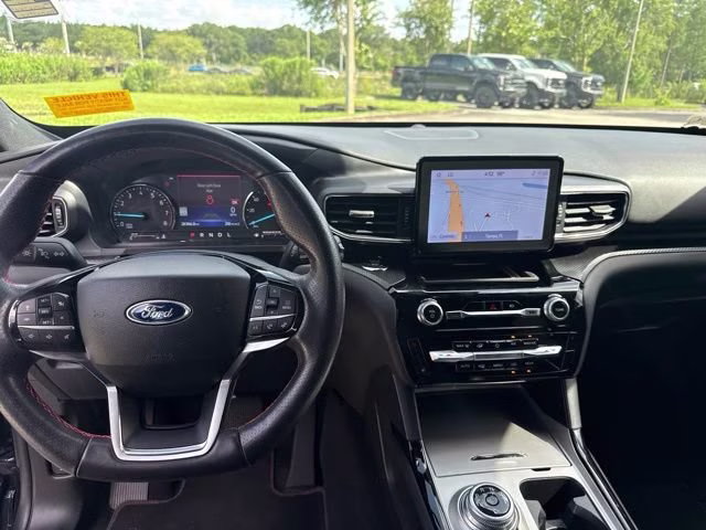2023 Stone Blue Metallic Ford Explorer ST-Line RWD SUV
