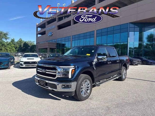 2025 Antimatter Blue Metallic Ford F-150 LARIAT Crew Cab Pickup 4X4 Truck