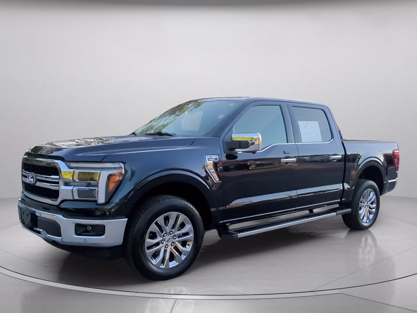 2025 Antimatter Blue Metallic Ford F-150 LARIAT Crew Cab Pickup 4X4 Truck