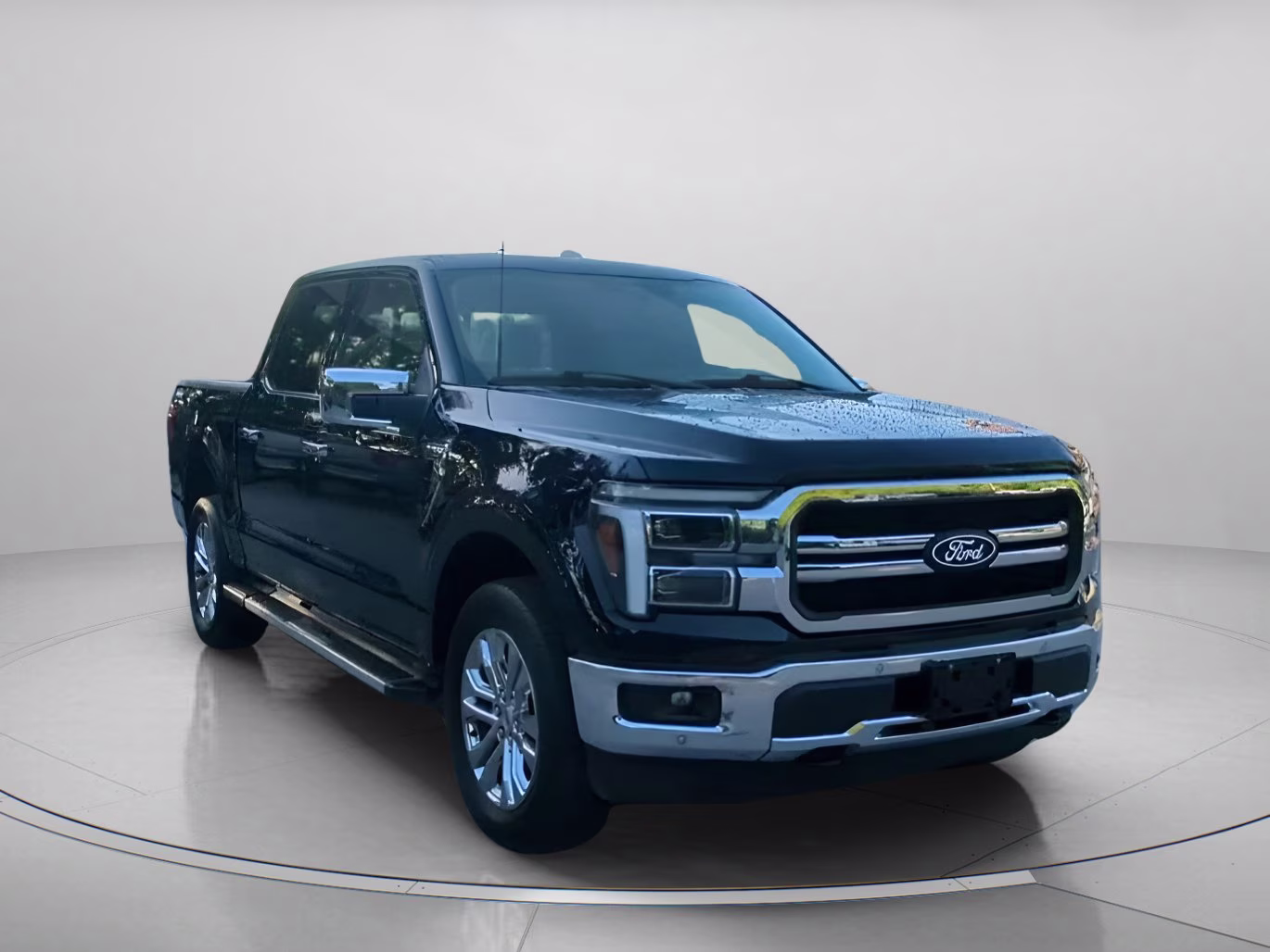2025 Antimatter Blue Metallic Ford F-150 LARIAT Crew Cab Pickup 4X4 Truck