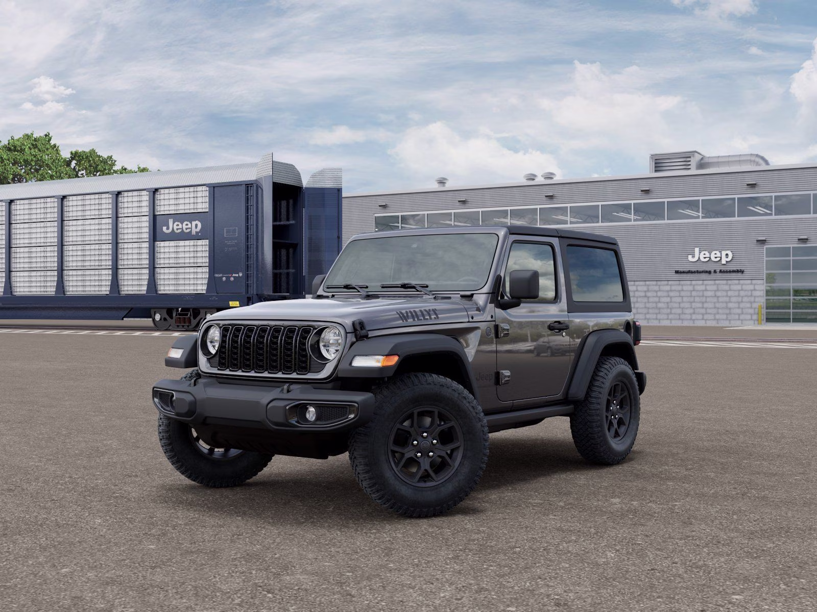 2026 Granite Crystal Metallic Clearcoat Jeep Wrangler Willys 4X4 SUV
