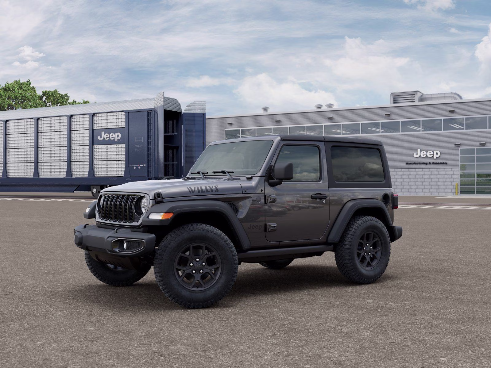 2026 Granite Crystal Metallic Clearcoat Jeep Wrangler Willys 4X4 SUV