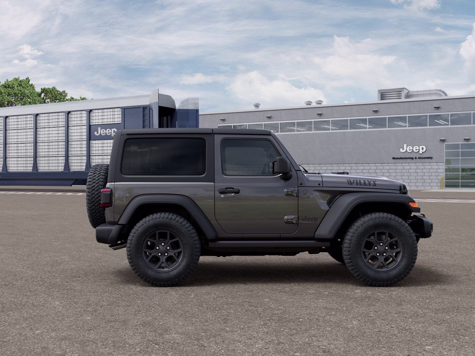 2026 Granite Crystal Metallic Clearcoat Jeep Wrangler Willys 4X4 SUV