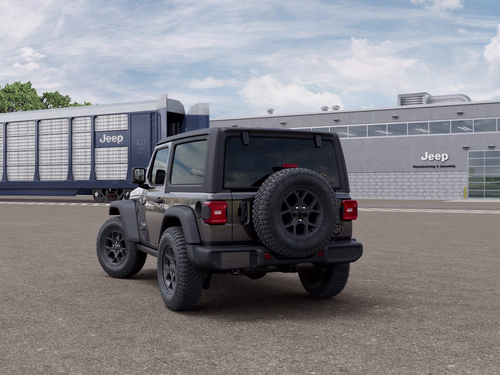 2026 Granite Crystal Metallic Clearcoat Jeep Wrangler Willys 4X4 SUV