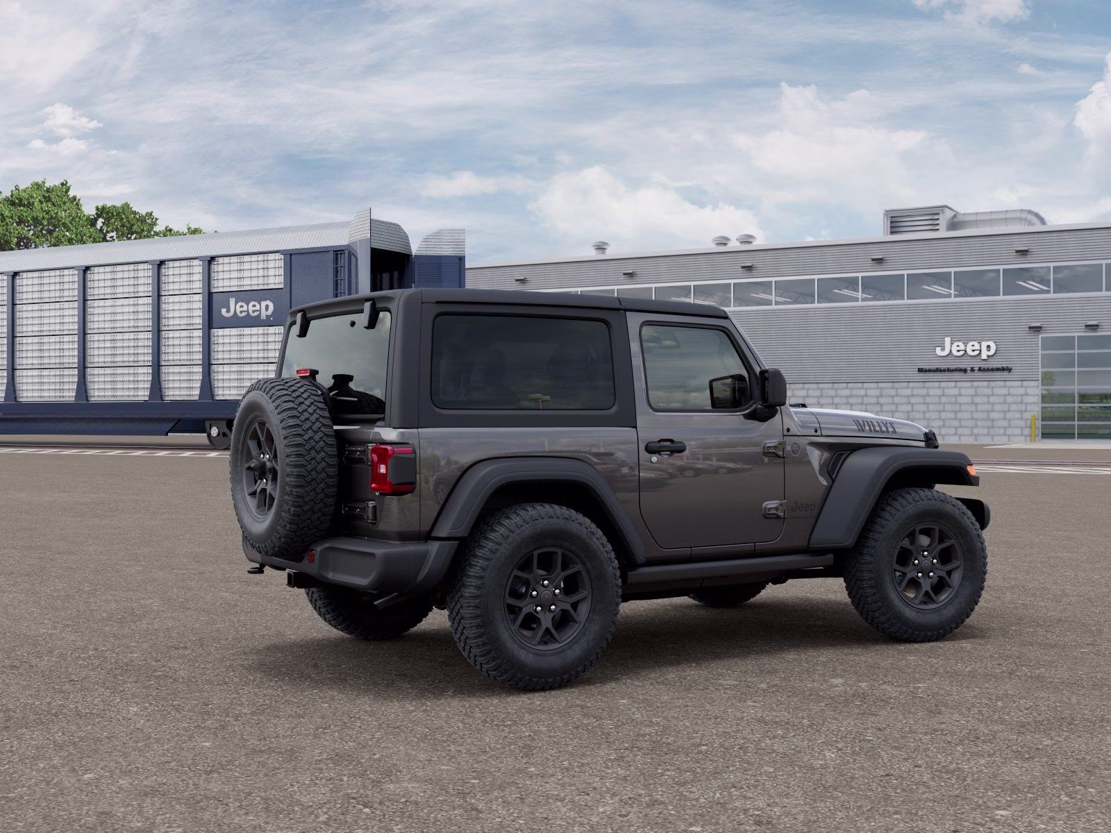 2026 Granite Crystal Metallic Clearcoat Jeep Wrangler Willys 4X4 SUV